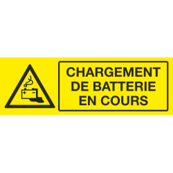 Panneau Chargement de batterie en cours