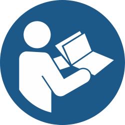 M002- ISO 7010 - Panneau Consulter le manuel/la notice d’instructions