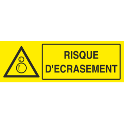 Panneau Risque d'écrasement