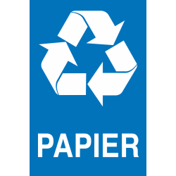 Panneau Trie des déchets papier