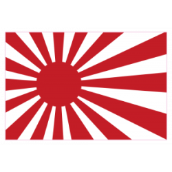 Autocollant Drapeau Japon