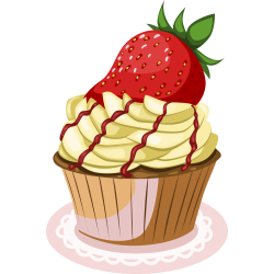 Autocollant Cup Cake 1