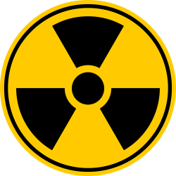 Autocollant Panneau Radiation