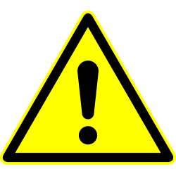 Autocollant Panneau Danger