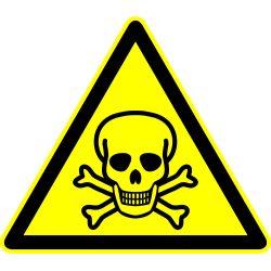 Autocollant Panneau Danger Mort