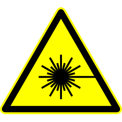 Autocollant Panneau Danger Laser