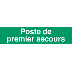 Autocollant Signalisation Poste 1er Secours