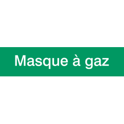 Autocollant Signalisation Masque à Gaz