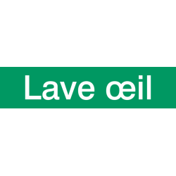 Autocollant Signalisation Lave oeil