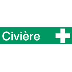 Autocollant Signalisation Civière