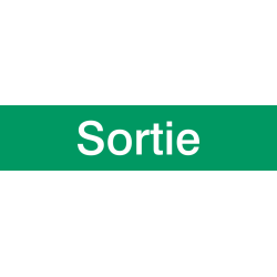 Autocollant Signalisation Sortie 2