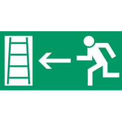 Autocollant Signalisation Sortie Secours Echelle 1