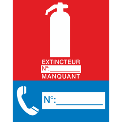 Autocollant Signalisation Extincteur N°