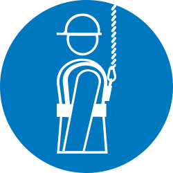 Autocollant Obligation Protection Chute