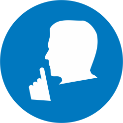 Autocollant Obligation Silence