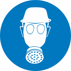 Autocollant Obligation Protéger Tête Et Voies Respiratoires