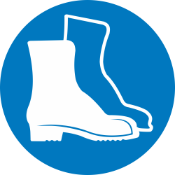 Autocollant Obligation Port Chaussures Sécurité