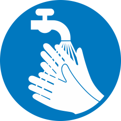 Autocollant Obligation Se Laver Les Mains