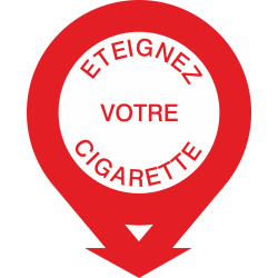 Autocollant Eteignez Votre Cigarette