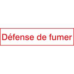 Autocollant Défense De Fumer