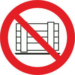 Autocollant Interdiction De Déposer Ou Entreposer