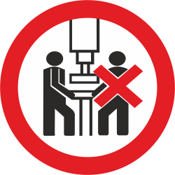 Autocollant Interdiction D'être Plus D'1 Sur Une Machine