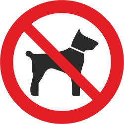 Autocollant Interdiction Aux Animaux