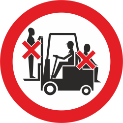 Autocollant Défense D'accompagner Le Conducteur