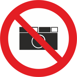 Autocollant Défense De Photographier