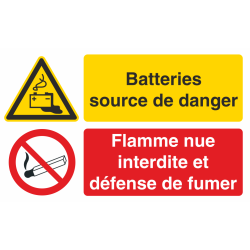 Autocollant Batteries Source De Danger