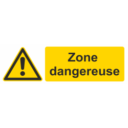Autocollant Zone Dangereuse