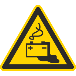 Autocollant Batteries Sources De Danger