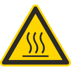 Autocollant Danger Haute Température