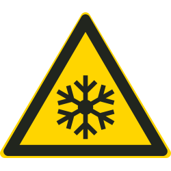 Autocollant Danger Basse Température