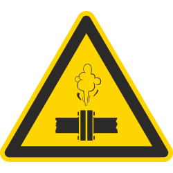 Autocollant Danger Vapeur Chaude