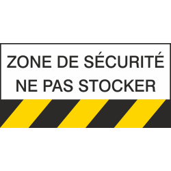 Autocollant Danger Zone De Sécurité Ne Pas Stocker