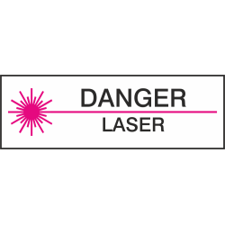 Autocollant Danger Laser
