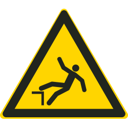 Autocollant Danger De Chute