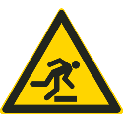 Autocollant Danger De Trébuchement