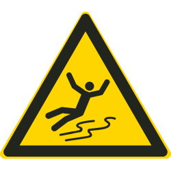 Autocollant Danger De Dérapage