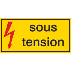 Autocollant Danger Sous Tension