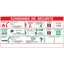 Autocollant Consigne De Sécurité Générale
