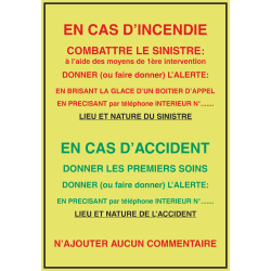 Autocollant Consigne De Sécurité 2