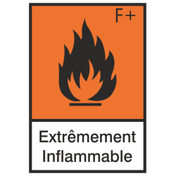 Autocollant Produit Dangereux Extremement Inflammable