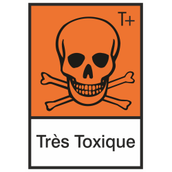 Autocollant Produit Dangereux Très Toxique