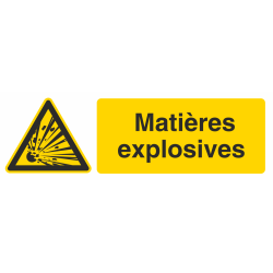 Autocollant Produit Dangereux Explosives