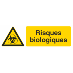 Autocollant Produit Dangereux Risques Biologiques