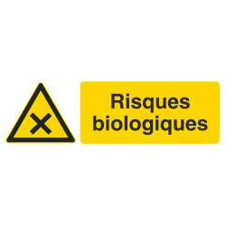 Autocollant Produit Dangereux Risques Biologiques 2