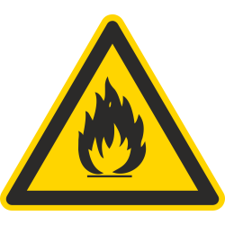 Autocollant Matières Inflammables