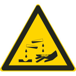 Autocollant Matières Corrosives